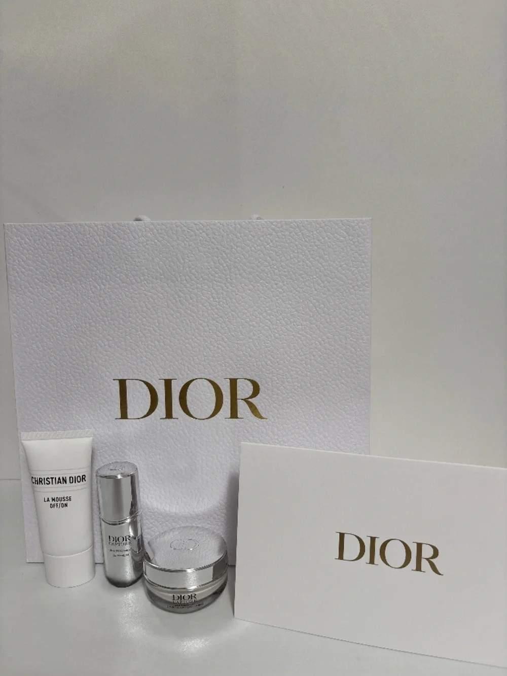 Dior travel size skincare set